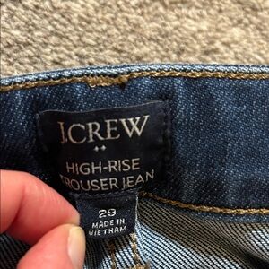 J.Crew High-Rise Denim Trouser Jeans